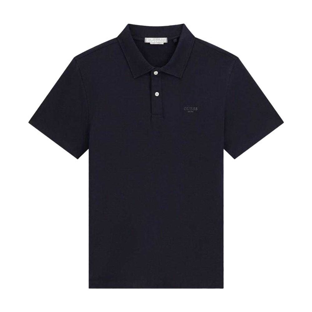 Guess Mens Logo Polo Shirt / Blue